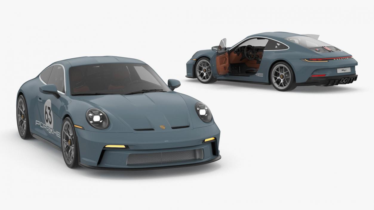 Retro and Modern Porsche 911 Collection 3D model