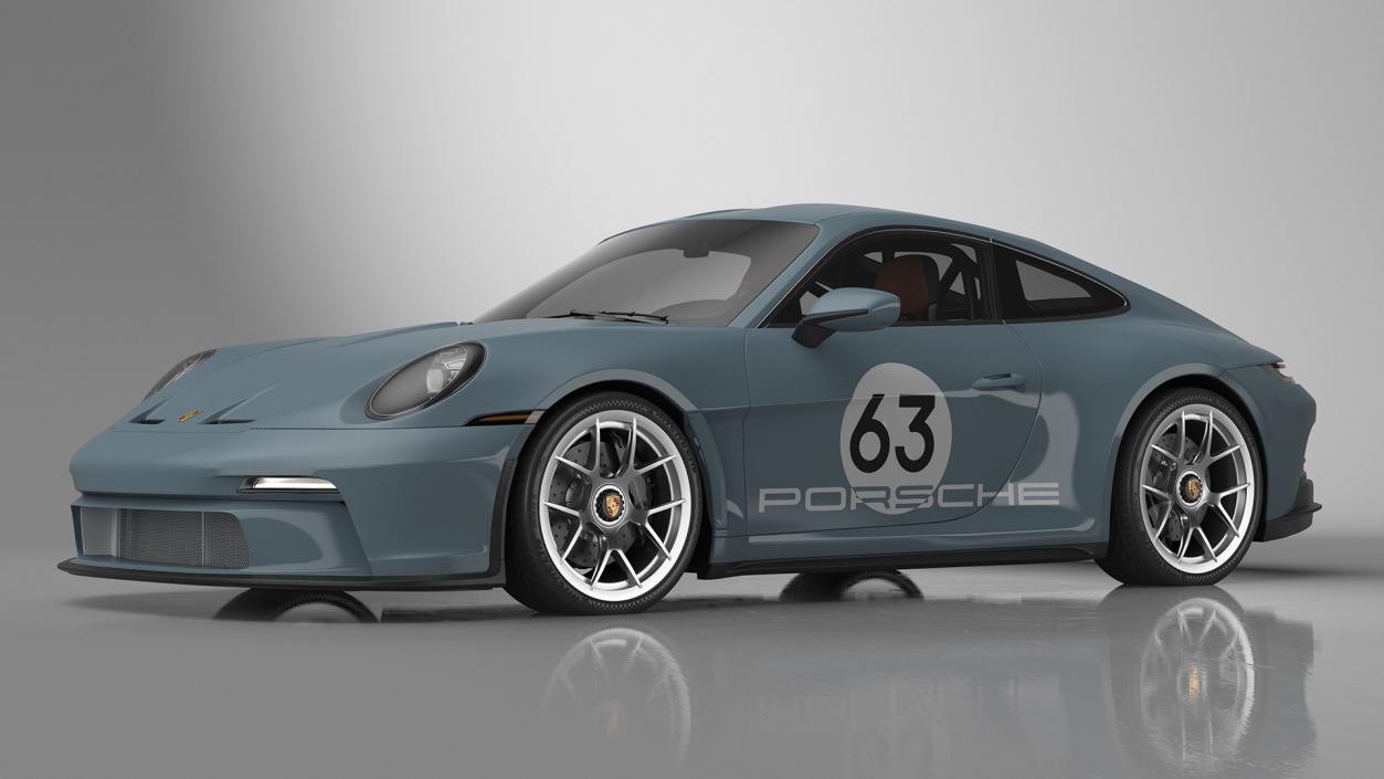 Retro and Modern Porsche 911 Collection 3D model