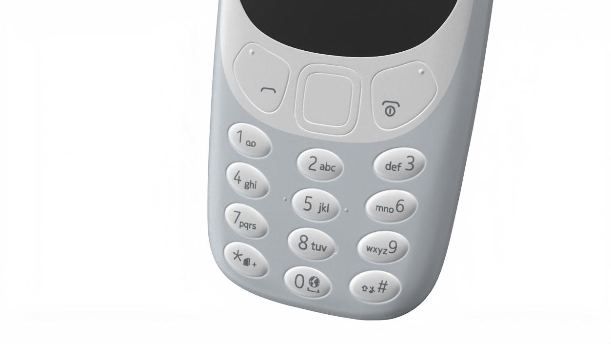 3D Nokia 3310 New Grey 2