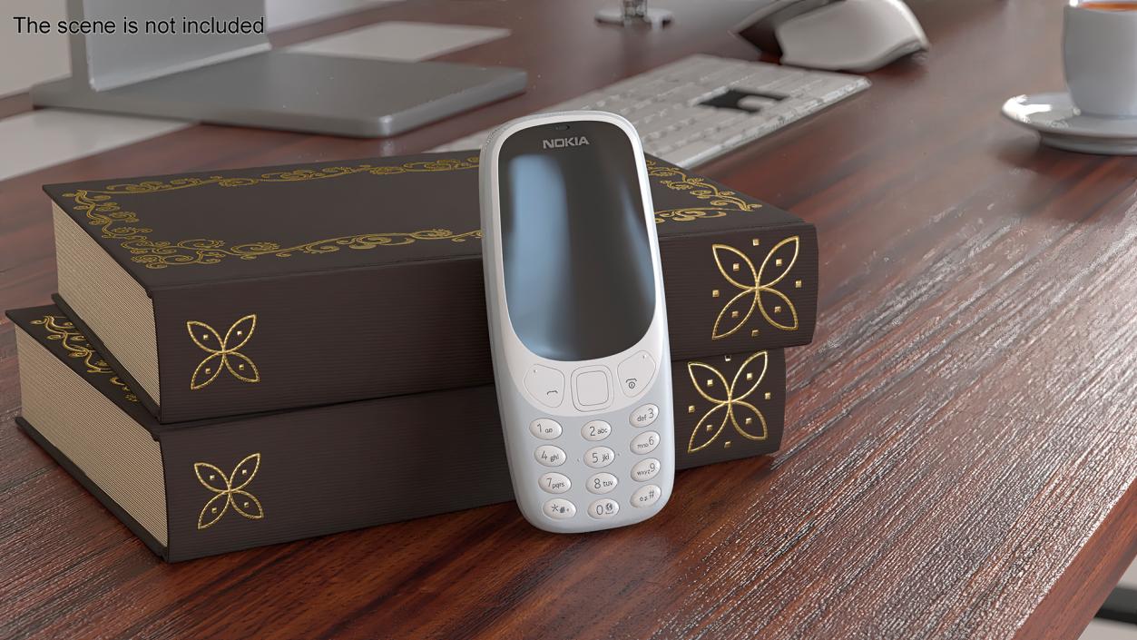 3D Nokia 3310 New Grey 2