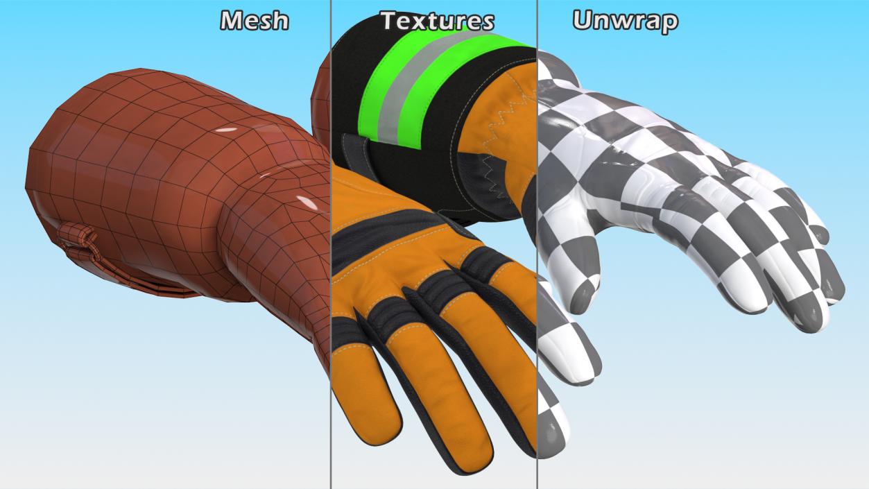 3D model Gloves