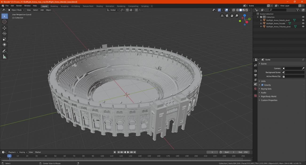 3D model Bullfight Arena