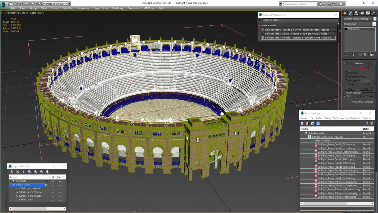 3D model Bullfight Arena