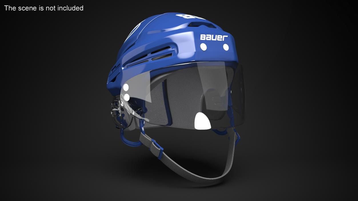 3D Hockey Helmet Tampa Bay Lightning model