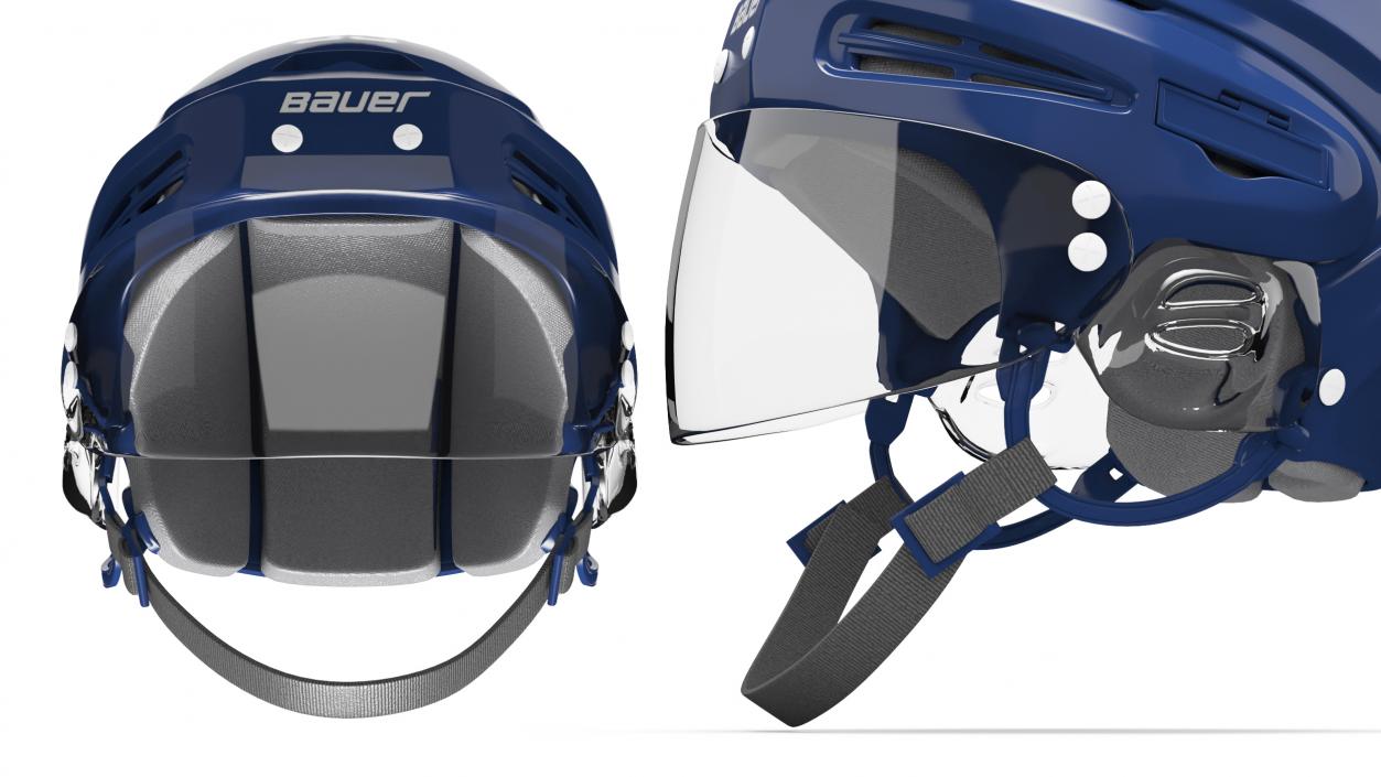 3D Hockey Helmet Tampa Bay Lightning model