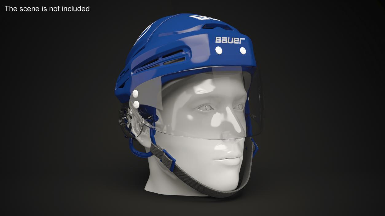 3D Hockey Helmet Tampa Bay Lightning model