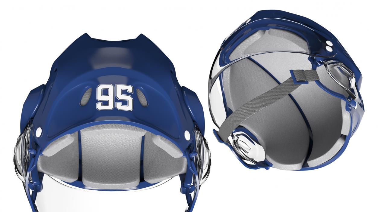 3D Hockey Helmet Tampa Bay Lightning model