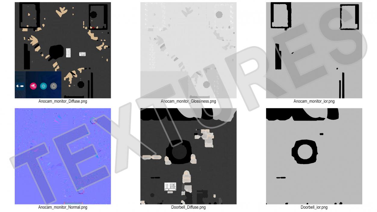 Amocam Video Intercom System Set 3D