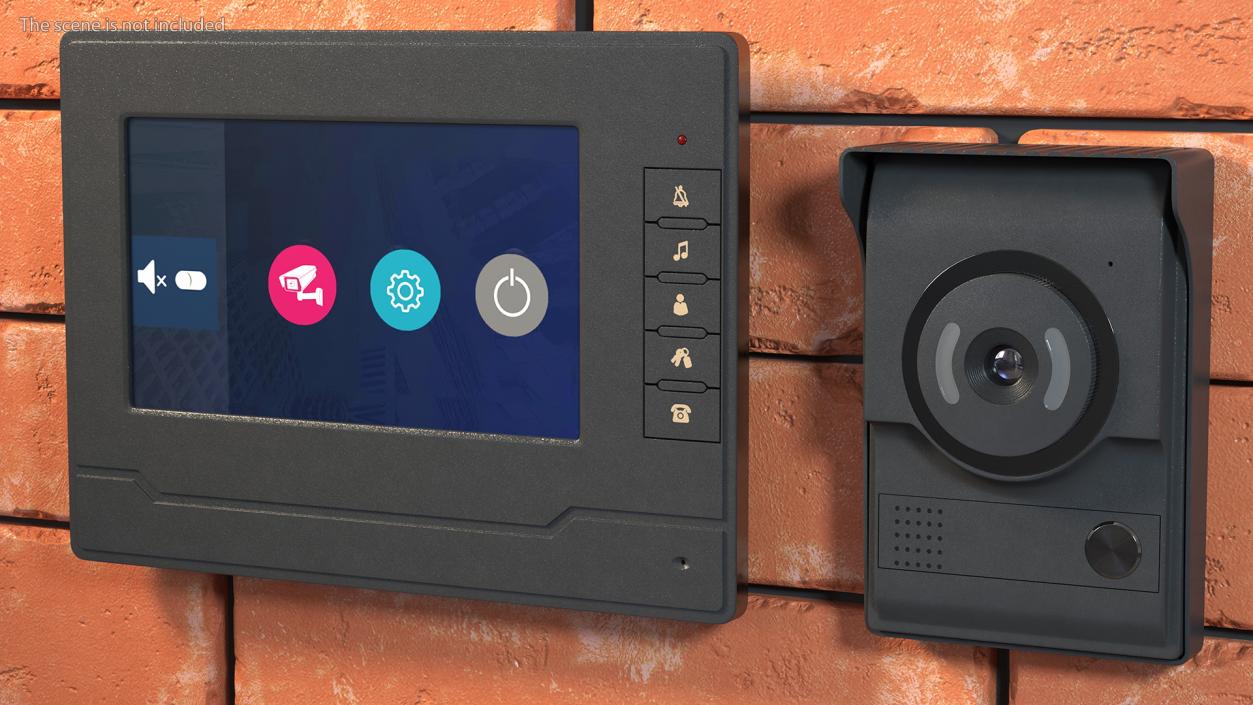 Amocam Video Intercom System Set 3D