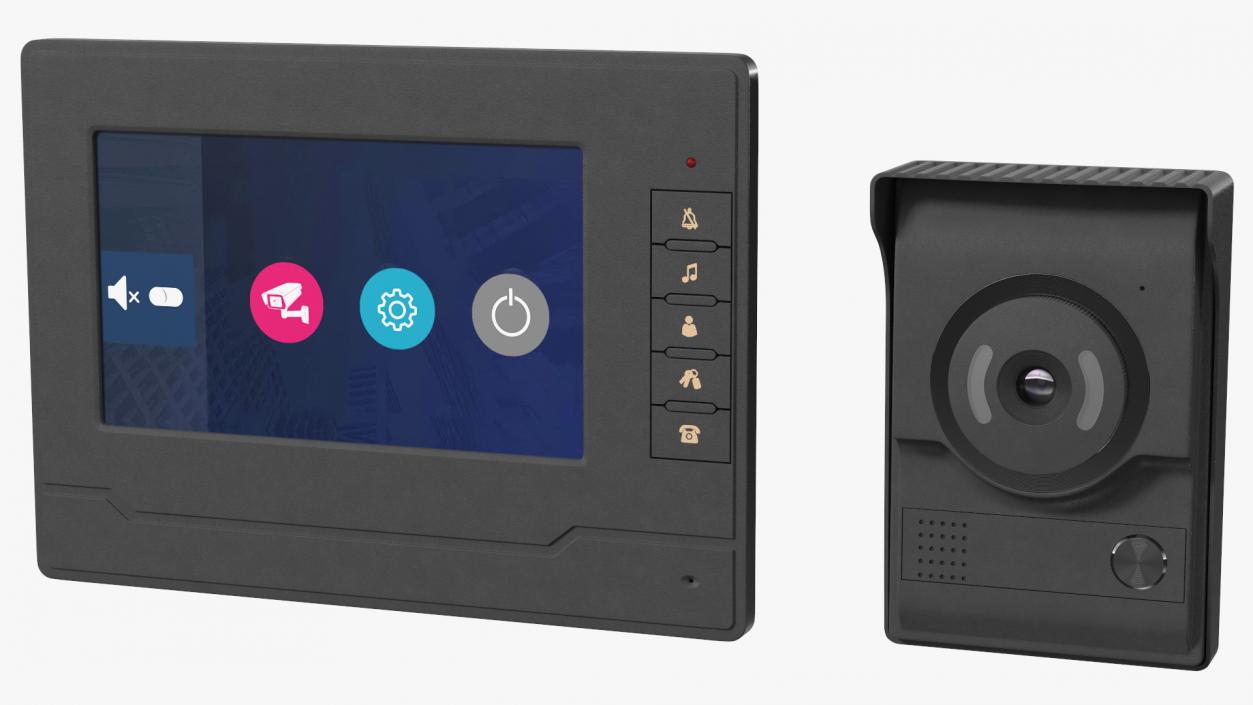 Amocam Video Intercom System Set 3D