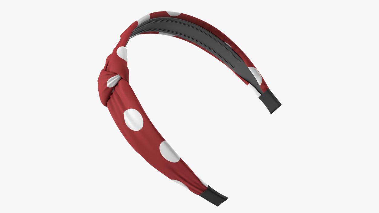 3D Twist Hairband Red model