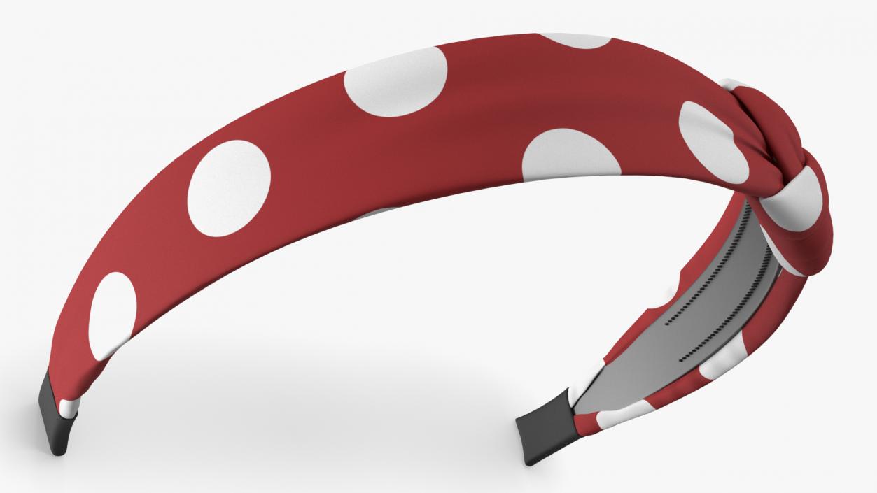 3D Twist Hairband Red model