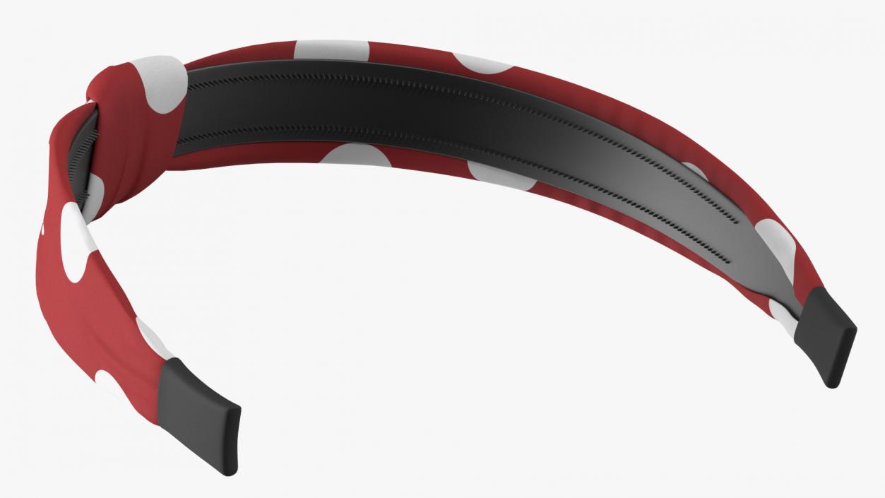 3D Twist Hairband Red model