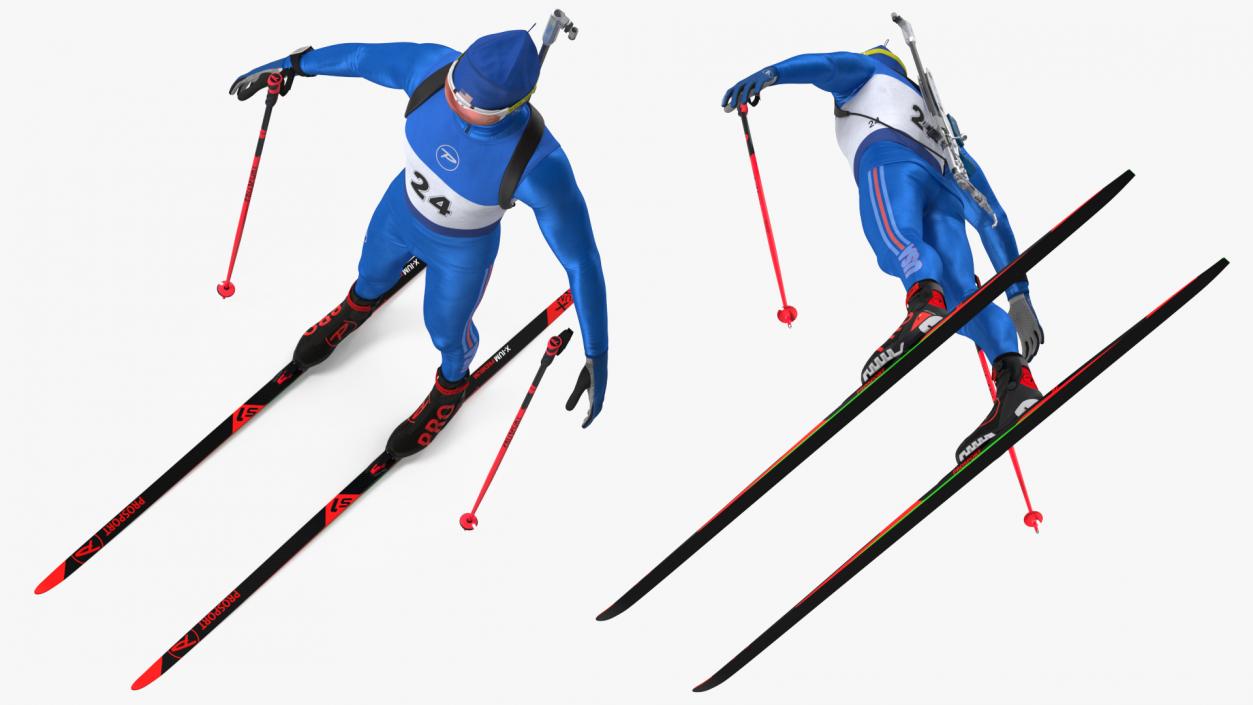 3D Biathlon Equipment Team USA Set