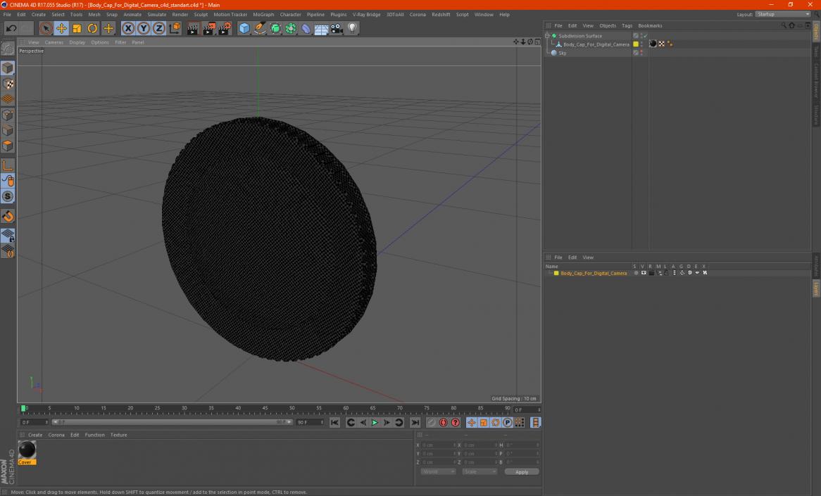 Body Cap For Digital Camera 3D