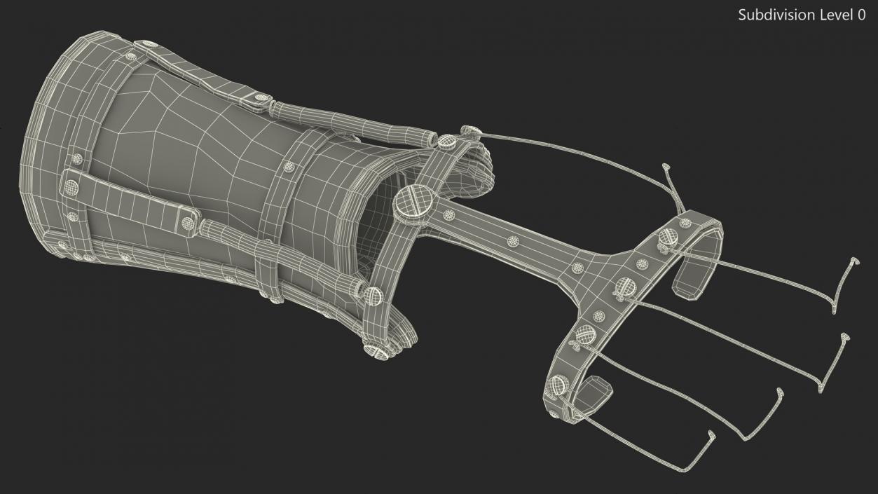 3D model Antique Orthopedic Hand Splint