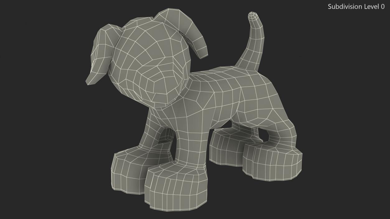 3D model Lego Duplo Dog White