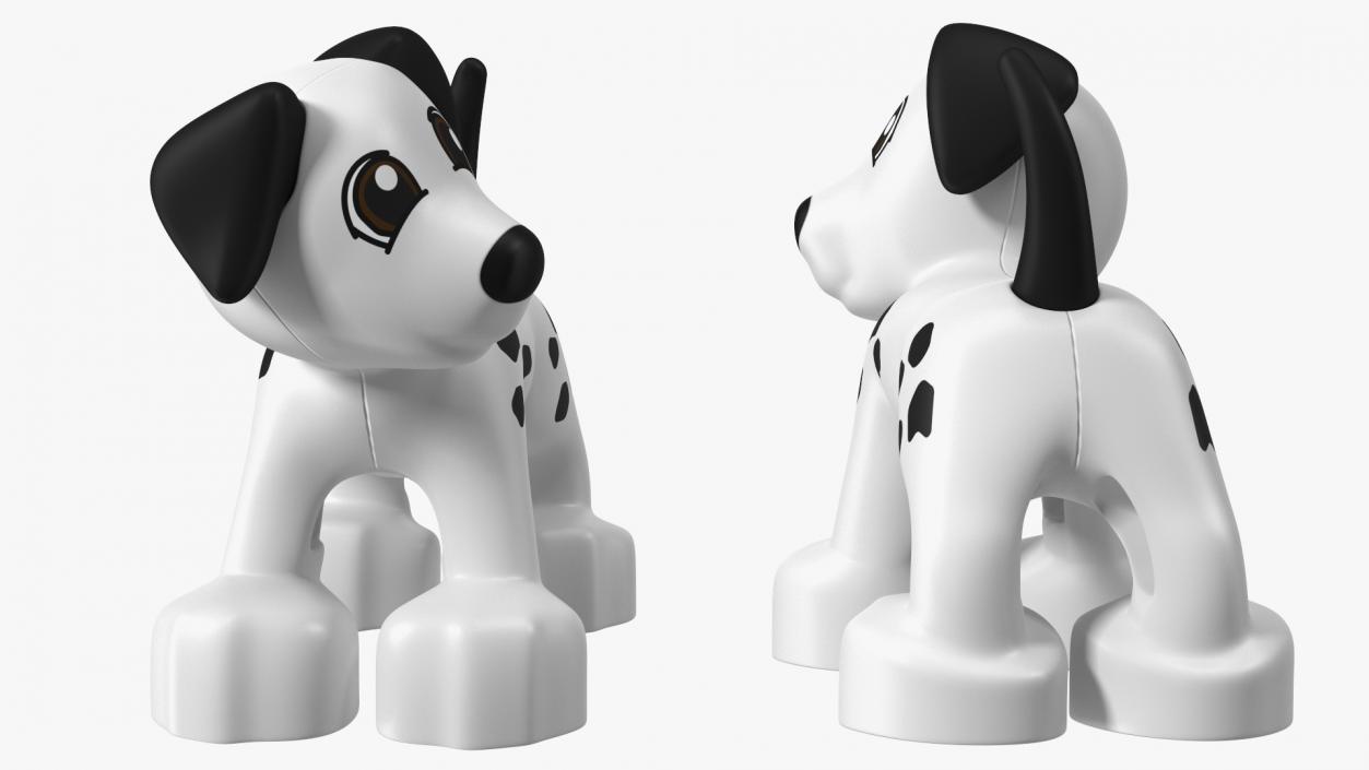 3D model Lego Duplo Dog White