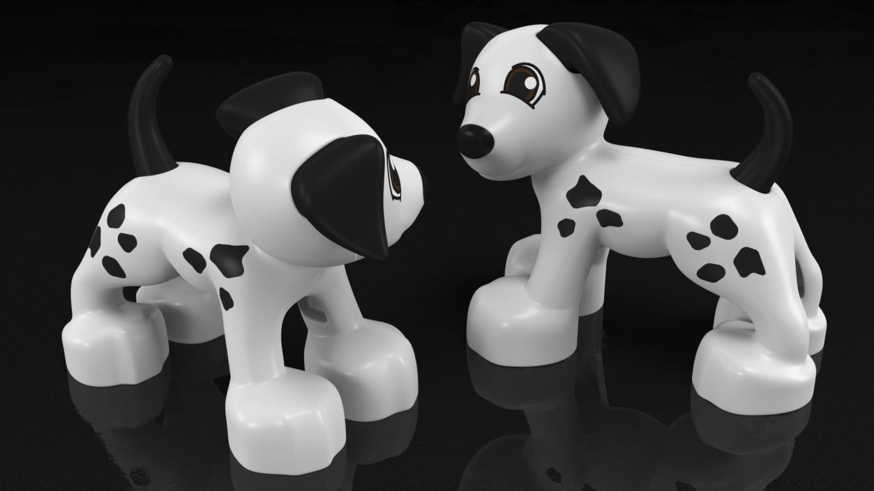 3D model Lego Duplo Dog White