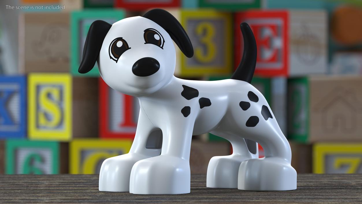 3D model Lego Duplo Dog White