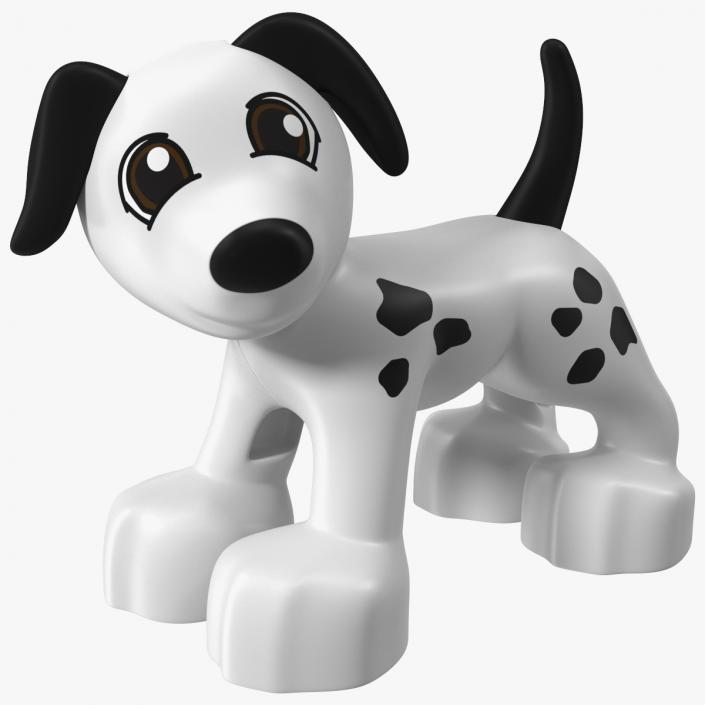 3D model Lego Duplo Dog White