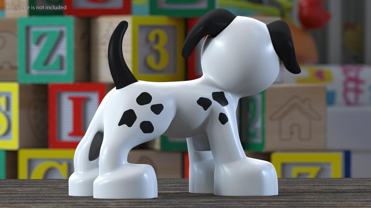 3D model Lego Duplo Dog White