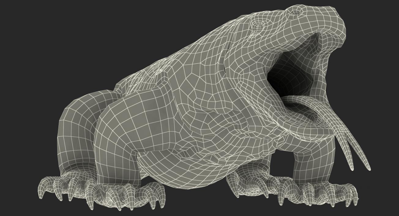 3D model Komodo Dragon Rigged