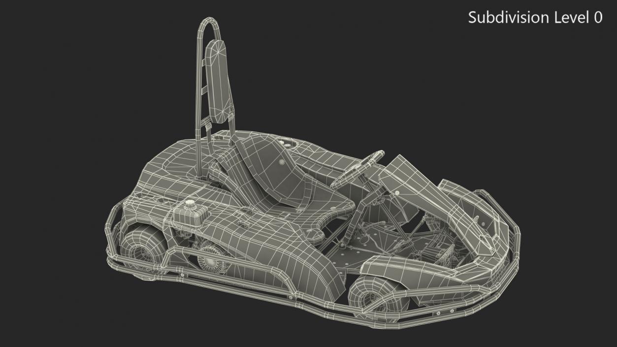 3D model RiMO ALPHA2 Kart with Roll Bar