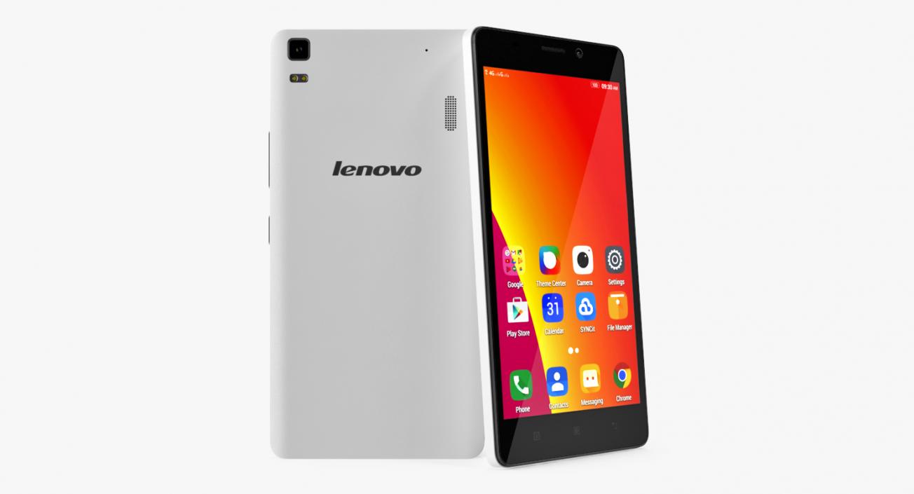 Lenovo A7000 Pearl White 3D model