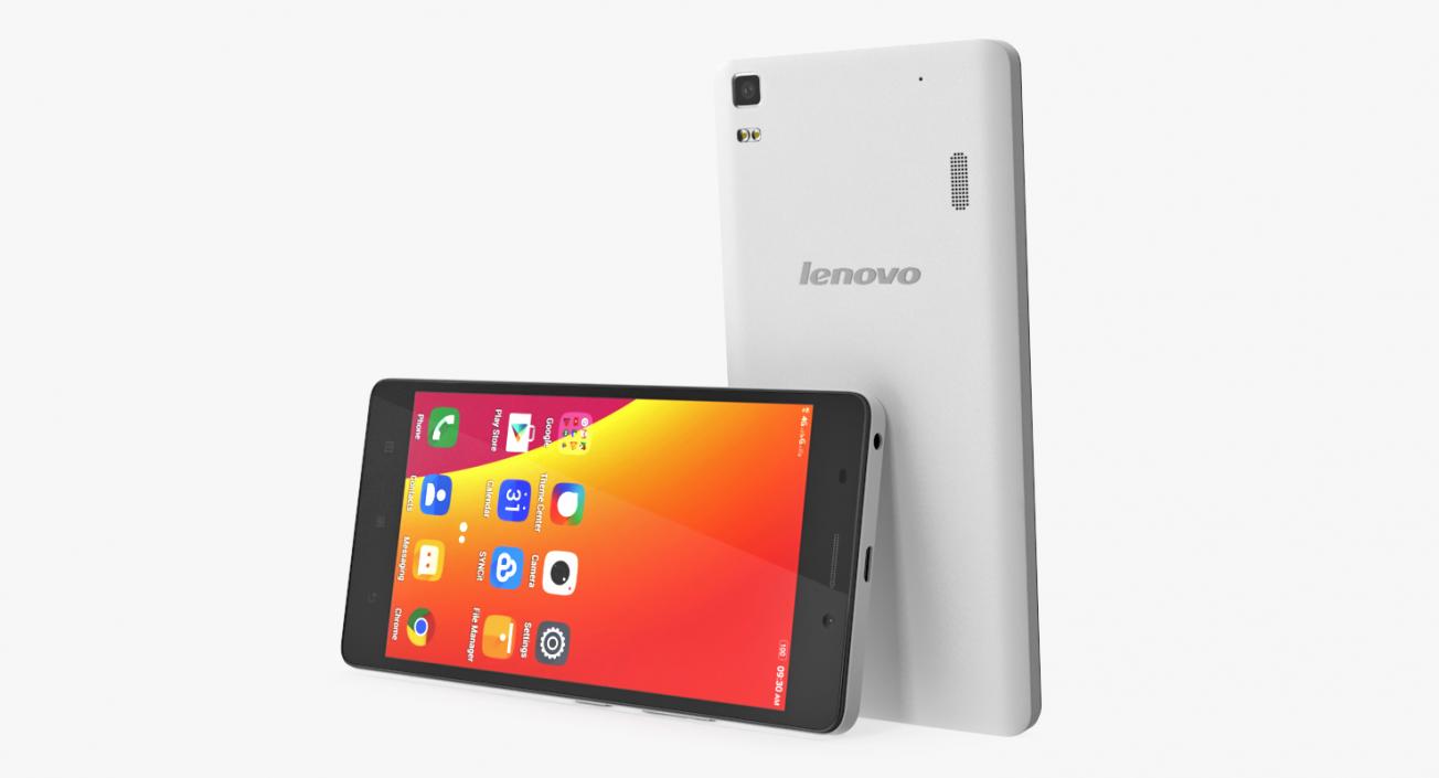 Lenovo A7000 Pearl White 3D model