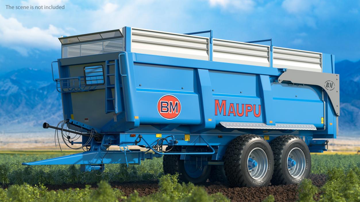 3D model Maupu 18t Body Tipper Trailer Clean