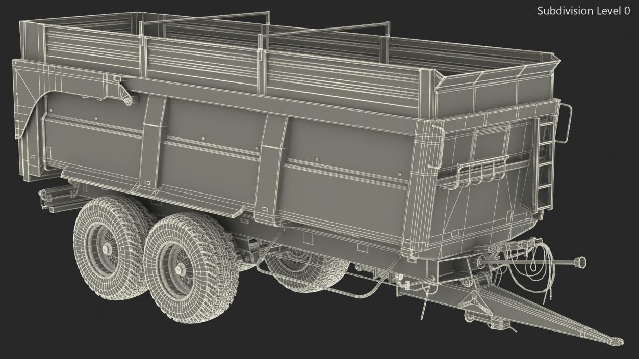 3D model Maupu 18t Body Tipper Trailer Clean