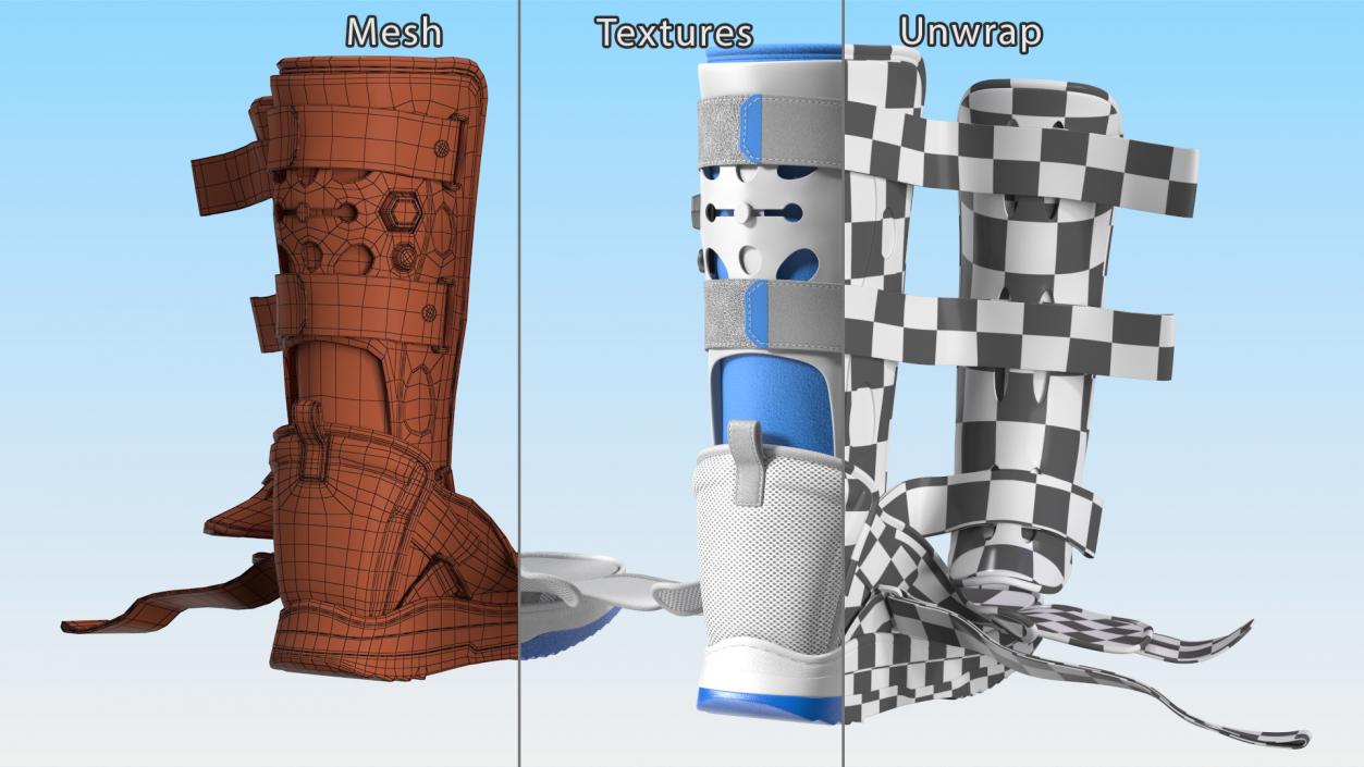 3D model Feet Orthotics Darco Open