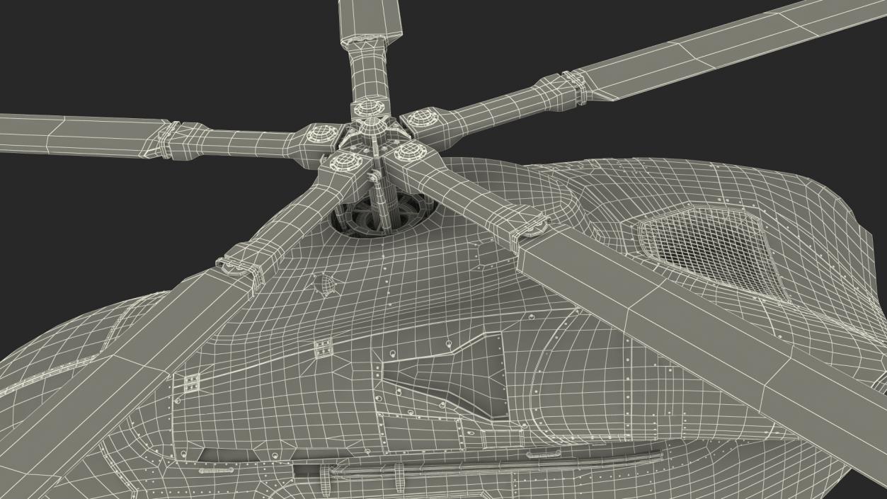 Light Twin Utility Helicopter 3D model