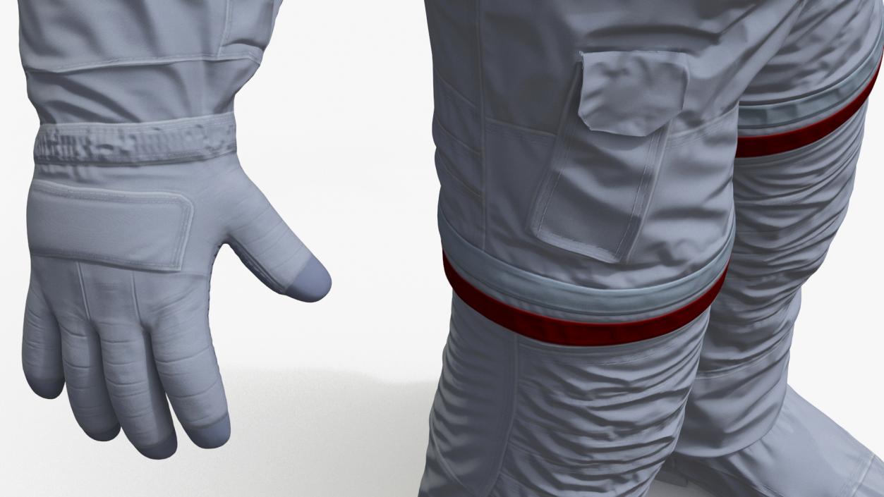 3D Spacesuit Extravehicular Mobility Unit EMU Rigged for Maya model