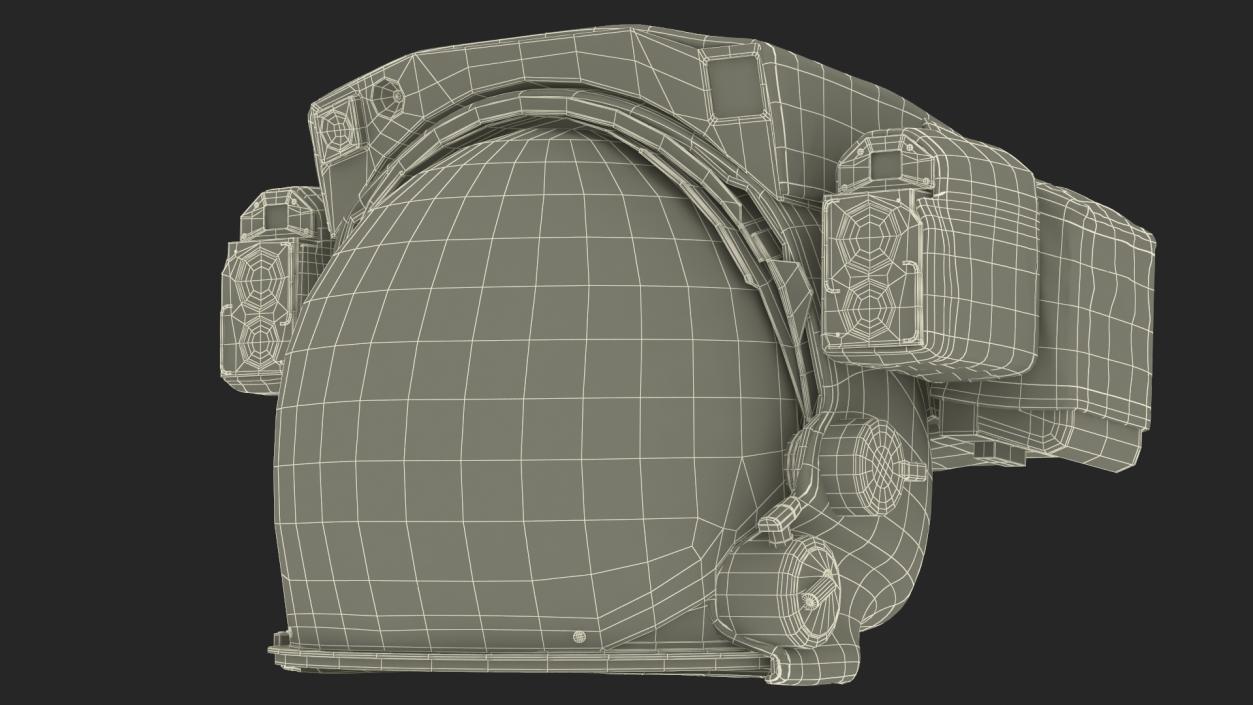 3D Spacesuit Extravehicular Mobility Unit EMU Rigged for Maya model