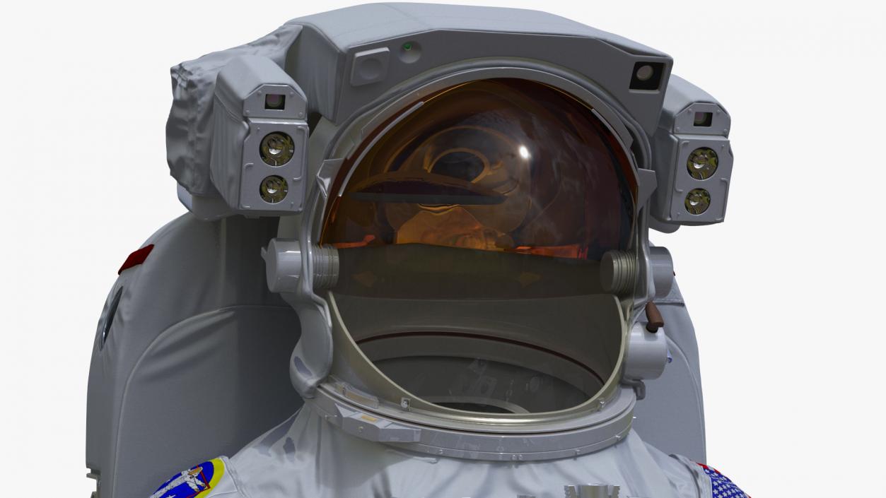 3D Spacesuit Extravehicular Mobility Unit EMU Rigged for Maya model