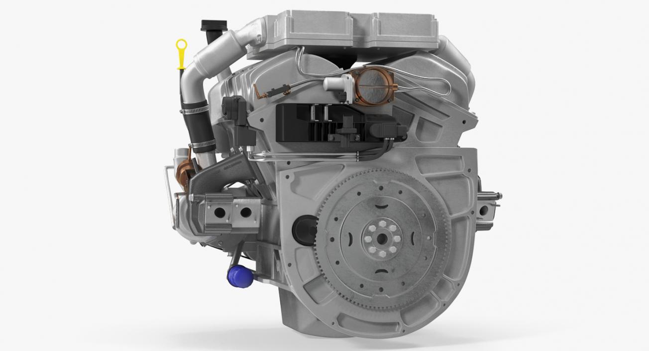 3D V6 Car Engine 3.6 Litre model