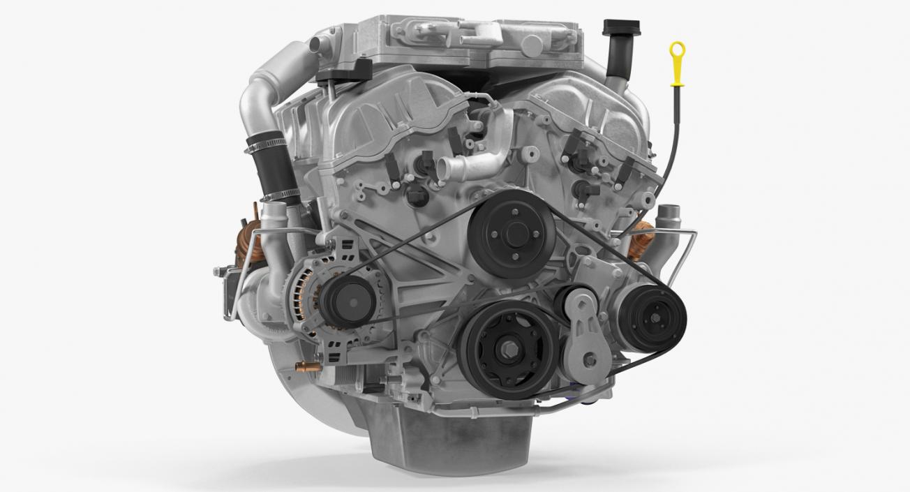 3D V6 Car Engine 3.6 Litre model