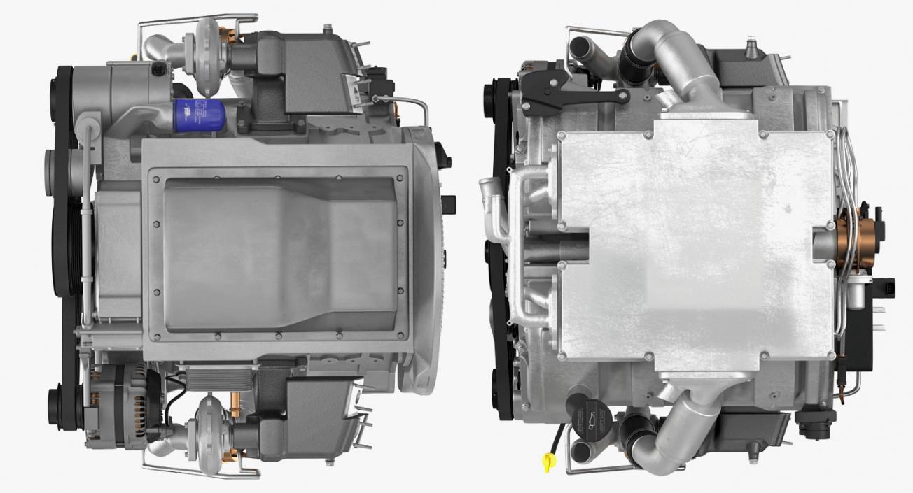 3D V6 Car Engine 3.6 Litre model