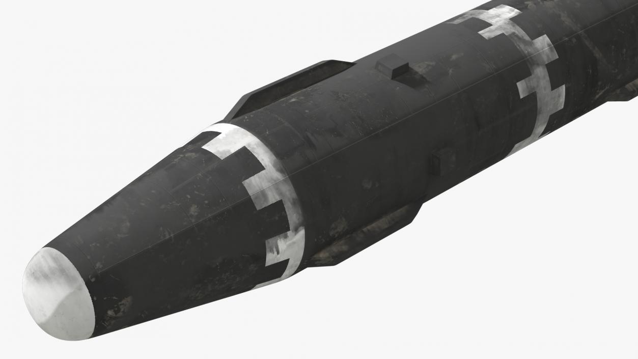 3D Intercontinental Ballistic Missile Hwasong-15 Dirty