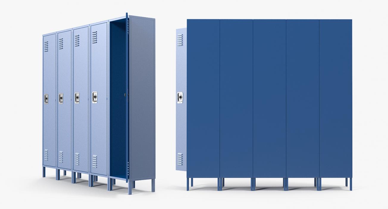 School Lockers 3D model