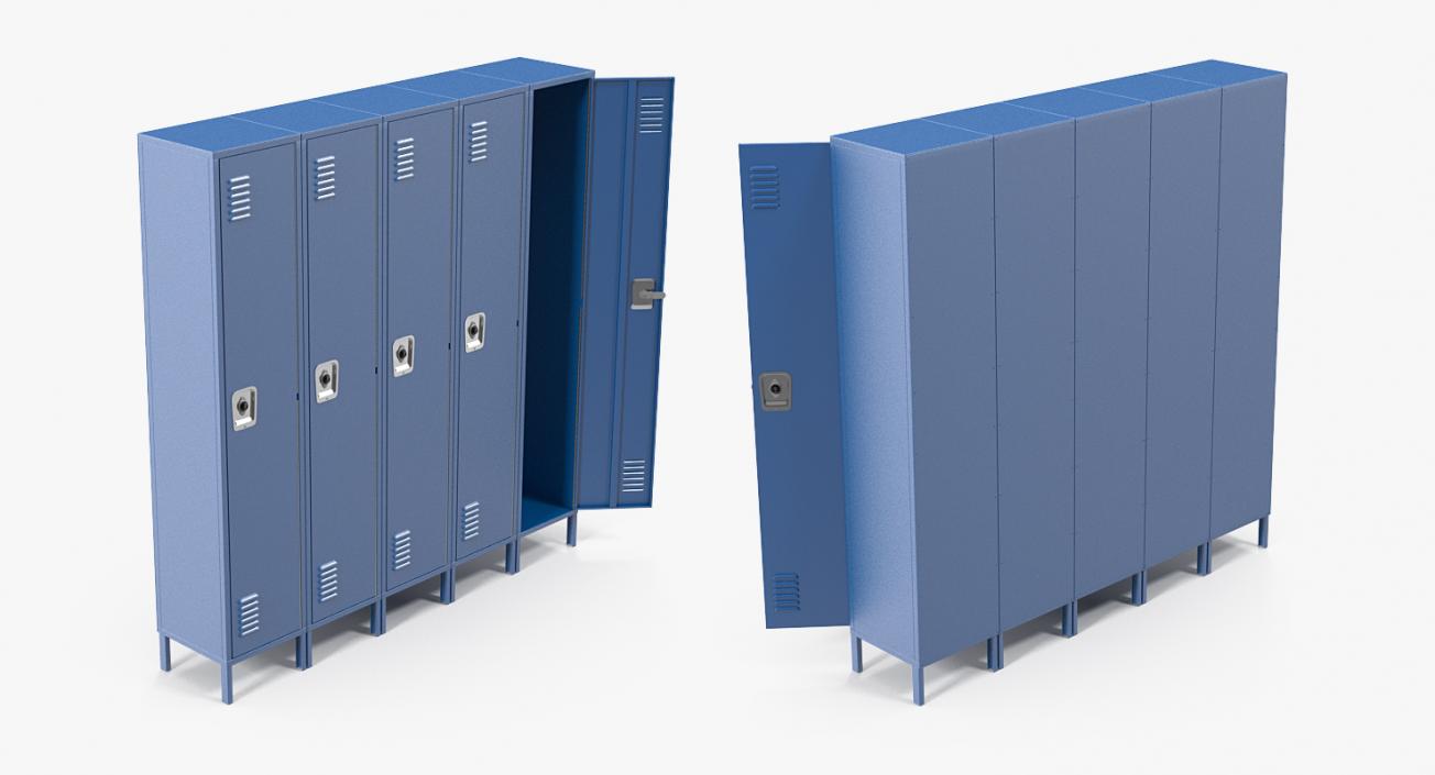 School Lockers 3D model