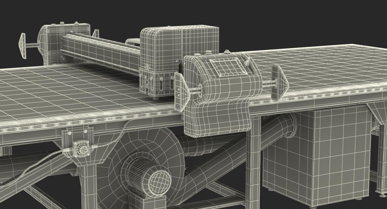 Table Cutting System Rigged 3D