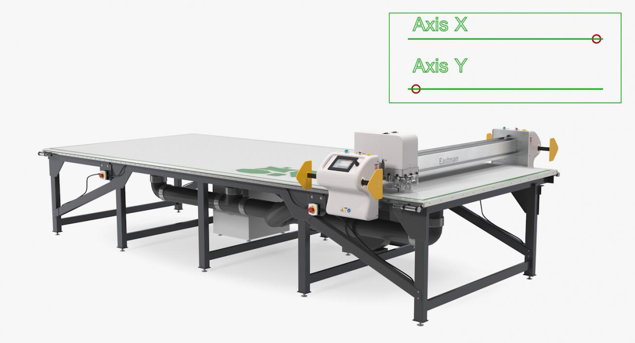 Table Cutting System Rigged 3D