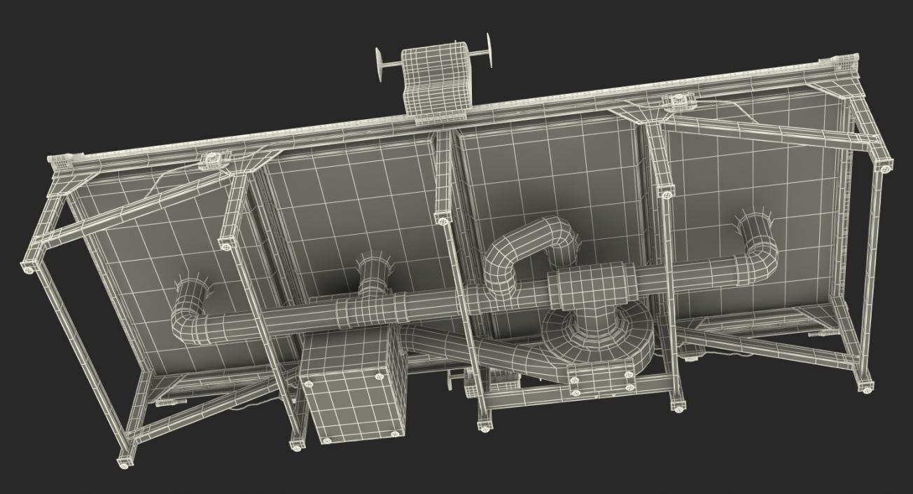 Table Cutting System Rigged 3D