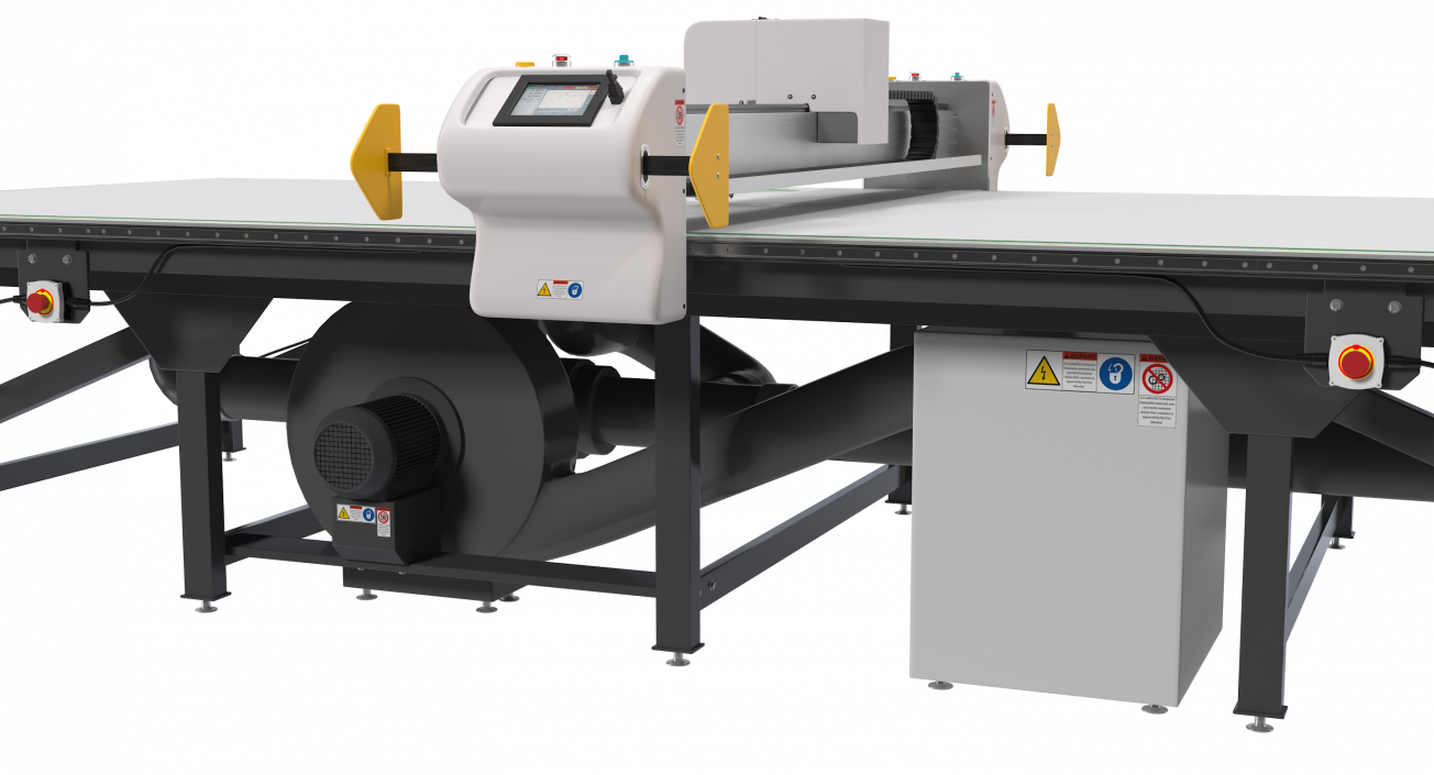 Table Cutting System Rigged 3D