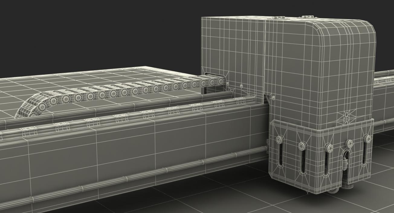 Table Cutting System Rigged 3D