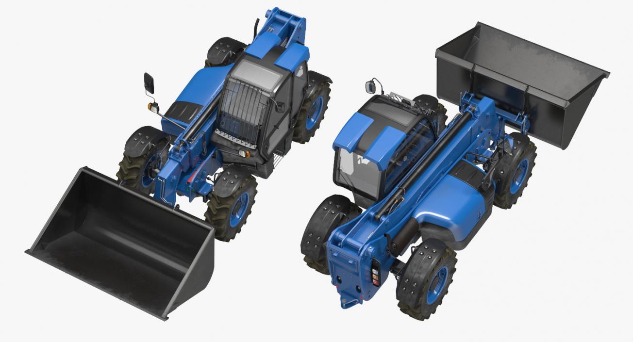 Telehandler Scoop Bucket Generic Rigged 3D model