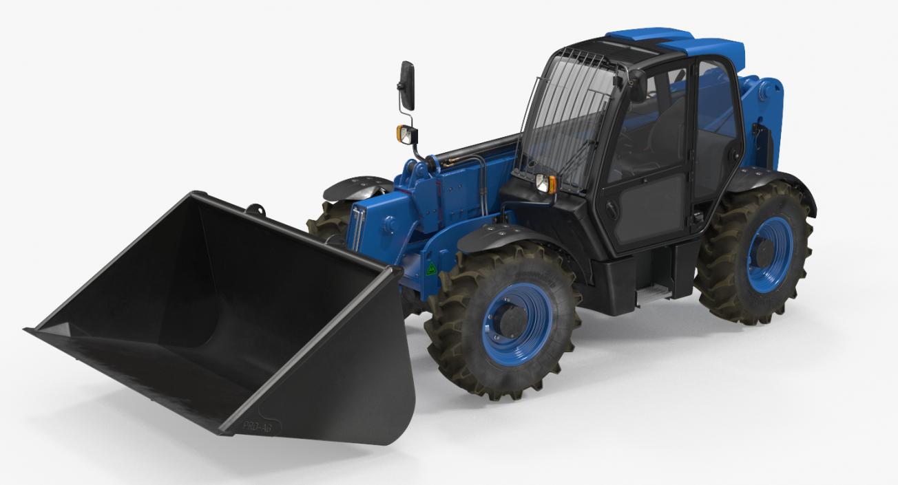 Telehandler Scoop Bucket Generic Rigged 3D model